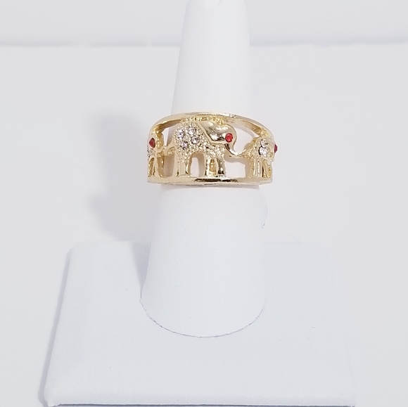 Elephant Ring. 14K Gold Plated. New - Picture 8 of 10